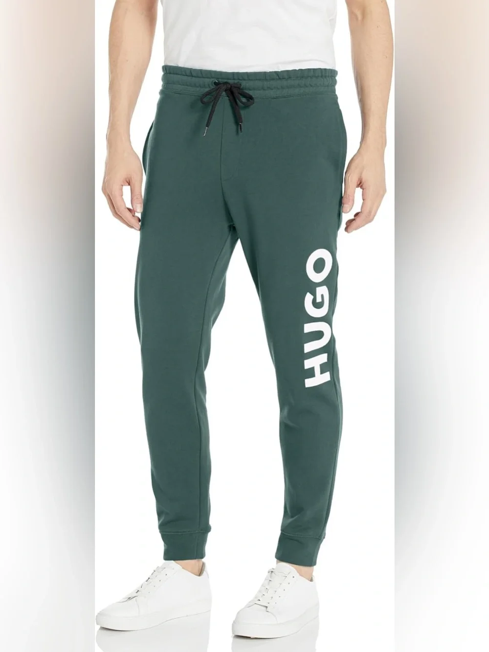 HUGO Forest Green Logo Joggers